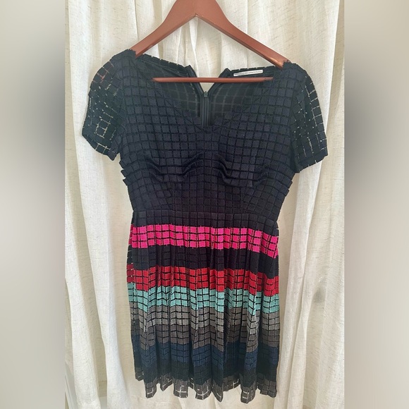 MARCO de VINCENZO Plaid Print Mini Dress—Size 42 - Picture 6 of 6